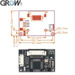 1000 Capacity Optical Fingerprint Sensor Module 20.4*33.4mm Without Clock