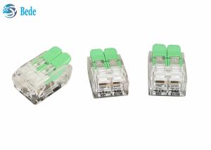China 32A PC / PA66 Push In Wire Connector Lever Nut Wire Splicing Connector 2 Ways OJ262 factory