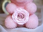 New Arrival Christmas Gift Diamond Bear Preserved Rose Bear Valantine's day gift
