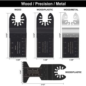 20 Pcs Oscillating Tool Blades - Professional Universal Oscillating Saw Blades,