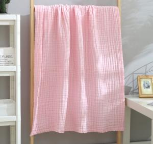 China Soft Fibre 100% Cotton Swaddle Gauze Fabric Two Layer Baby Grade factory