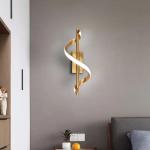 Modern LED Wall Sconce 10W Cool White 4000K Aluminum Gold Indoor Wall Lamp For