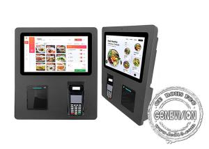 China 15.6 Inch Automatic Self Service Kiosk Ordering Payment Machine For Resaurant Kfc Mc on sale
