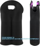 Wine Carrier Tote Bag Two Bottle Insulated Neoprene Wine/Water Bottle Holder For