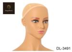 W14.6" Pvc Mannequin Head With Shoulders African American Face