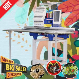 China HO1501L 360*1200mm single head 15 needles china embroidery machine best dahao A15 high speed flat cap 3d embroidery mach factory