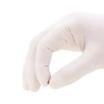 Latex examination gloves Powder-free medical grade gloves disposable rubber