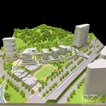 Physical Architectural Maquette Park Scale Models HSA 1/300
