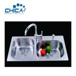 SUS304 Stainless Steel Kitchen Sink Double Bowl Kitchen Sink Press Kitchen Sink