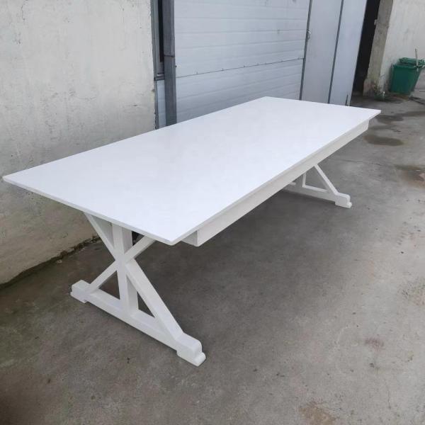 Outdoor Wedding Event Rental Wood Banquet Folding Table for DINING TABLE Style