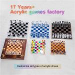 3d Resin Chess Pieces Acrylic Stone Chess Set Luxury