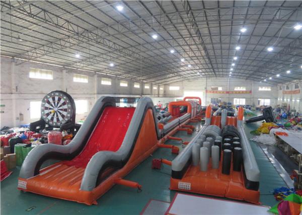 Anti - Ruptured Inflatable Obstacle Challenges , Blow Up Off - Road Car Obstacle