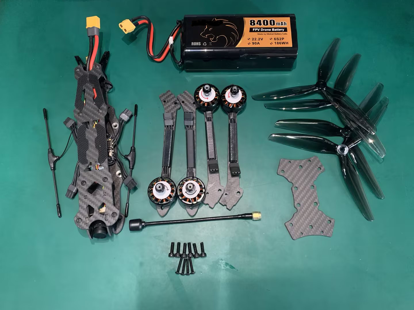 FPV Drones 15inch 3.3G /4.9G 3W/10W VTX 2.4G/ 915Mhz receiver With stack 80A Heavy Payload 7KG 8KG Racing Drone Flight 45 Minutes FPV Rc Drones