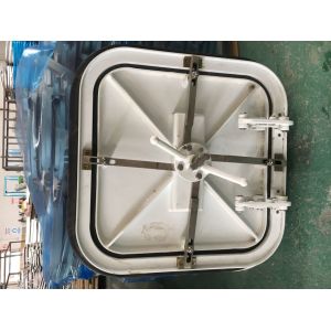 China Embedded Ship Hatch Cover Marine Aluminum Manhole Cover 500×500mm on sale