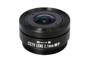 China 1/3&quot; 2.1mm F1.6 3Megapixel CS mount 153degree wide angle cctv lens for security camera factory