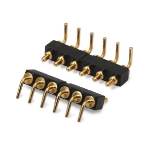 2.54mm Pitch Male 5 Pin PCB Connector Spring Loaded Pogo Pin Connector Dip Type