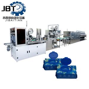 China Energy Saving Non Woven Fabric Baby Wipes Making Machine With Folding Cutting Counting factory