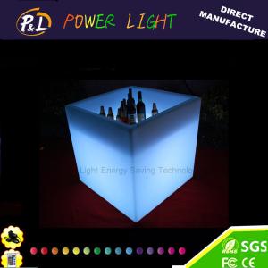 China Square Plastic LED Ice Bucket , Led Wine Canbinet For Wine / Beer factory