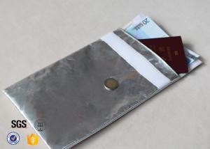 China No Itchy Heat Reflective Fiberglass Fabric Fireproof Bag For Document Cash Protection factory