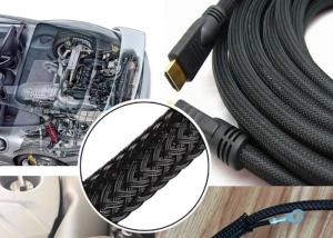 China Electrical Braided Sleeving USB Cable Harness , Braided Sleeving Flame Proof factory