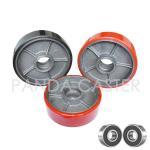 180mm 7 Inch Iron Core Polyurethane Pallet Truck Wheels replacement