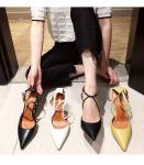 YTH001 Baotou Women'S Sandals Pointed Toe Fashion Buckle Strap Ladies Stiletto