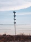 Communication Single Tube Antenna Tower With Small Floor Area