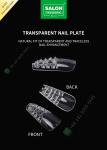 Glass Ladder Shape Highly Traceless Nail Pieces Half Cover False Nail Tips for