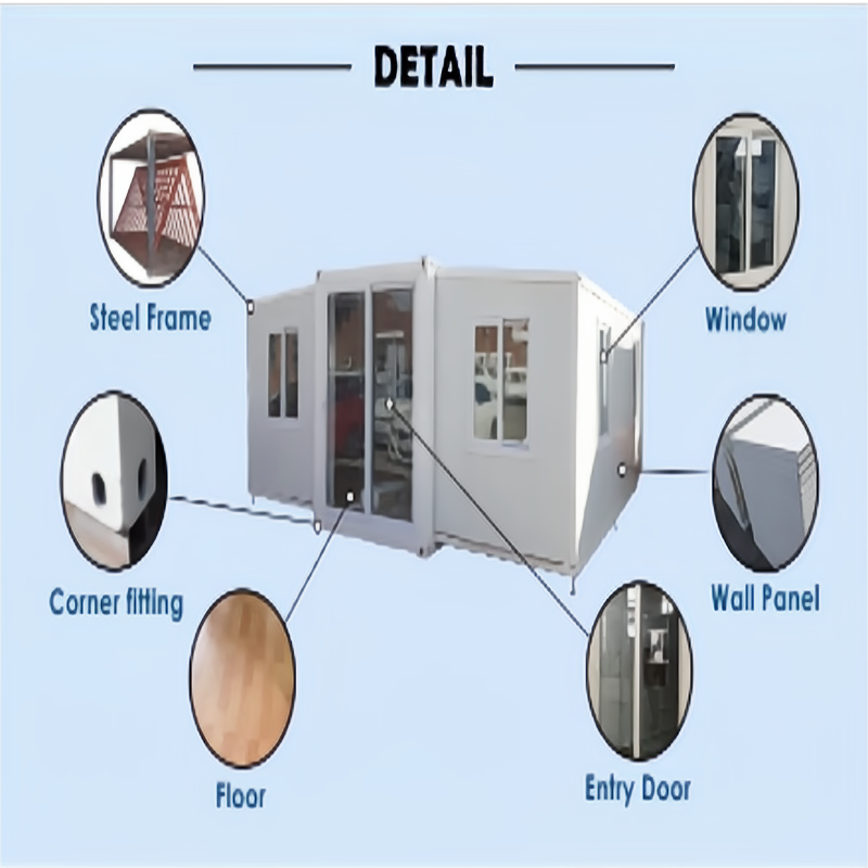 40FT Expandable Container House Prefabricated Modular Houses for Villa in Australia