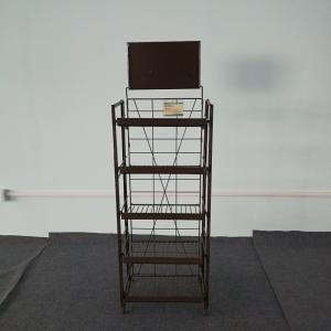 China Store Metal Display Racks 5 Layers 80KG Loading Capacity Metallic Q235 factory