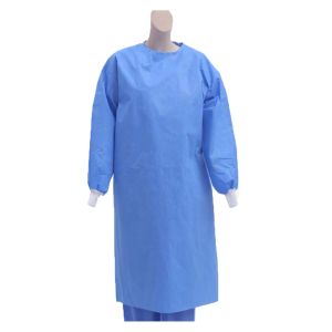 China Disposable PP SMS Sterile Non Sterile Surgical Gown on sale