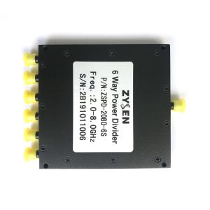 China 2-8GHz 6 Ports Microwave Power Divider 30W 6 Way Power Splitter factory