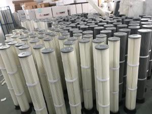 China Industrial Polyester Pleated Dust Cartridge Pulse Dust Filter Bag OEM Design factory