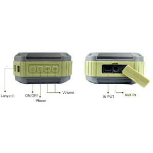 Mini Squre Waterproof Outdoors Sport Portable Bluetooth speaker 3W 500mAh With