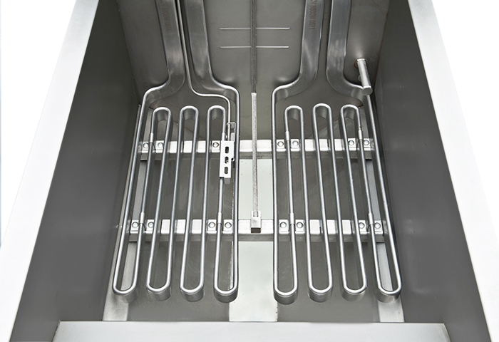 84 Liters Commercial Electric Deep Fryer 3 Oil Tank Built - in Oil Filtration System