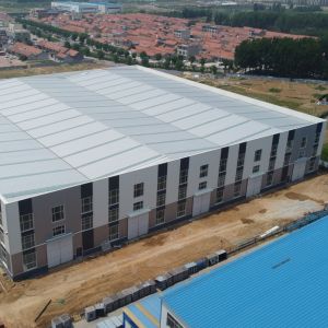 Large Span Steel Factory Buildings with Mezzanine DIN Standard