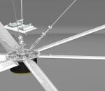 5.5 Meters 18FT Automobile Workshop Aluminum Blade Ceiling Fan
