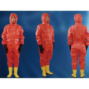 Disposable PVC XL Hazmat Chemical Refusal Suit Conjoined