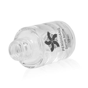 15ml Cylinder Round Glass Bottle With White Plastic Dropper