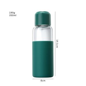 China Anti Scalding Unbreakable Glass Water Bottle Custom Logo Printed 350ML Capacity factory