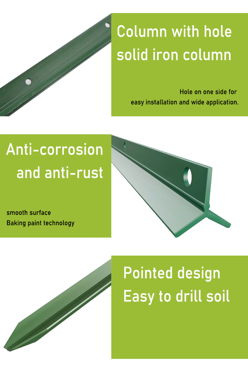 Popular Standard 1.2M Y Steel Fence Posts For Farm