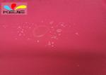 Rose Red Twill Oil Water Repellent Fabric Antistatic 240GSM