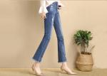 XS - XXL Slim Fit Fashion Ladies Jeans Pant With Rips And Wide Hem 2020