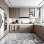 China Manufacturers Wholesale Factory Kitchen Cabinet Furniture Flat Door Type