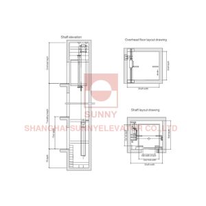 2000kg Observation Elevator With Square Shape Full Glass Cabin
