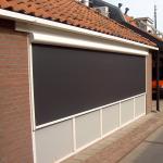 Various Color Zip Track Outdoor Blinds , Ziptrak Blinds Polyester UV Coating