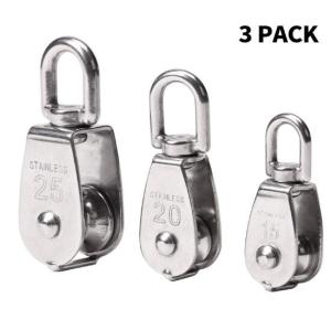 China Stainless Steel Single Wheel Swivel Eye Pulleys Lifting Pulley Block factory