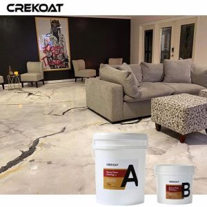 China Low Odor White Metallic Epoxy Floors Coating Anti-Slip Texture Options For Safety factory