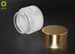 Frosted Glass Empty Cosmetic Jars 120g 4 OZ For Mask / Lotion / Powder /