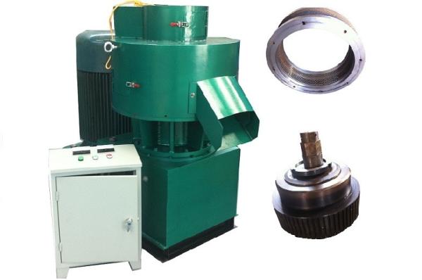 Straw , Cotton Stalk , Rice Husk Industrial Wood Pellet Machine With Double Loop